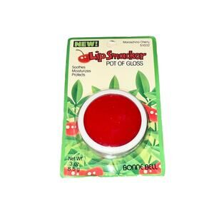 Vintage 90s Bonne Bell Lip Smacker Pot of Gloss Maraschino Cherry Lip Balm